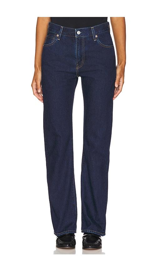 levi's plank straight wide jeans in denim-dark.