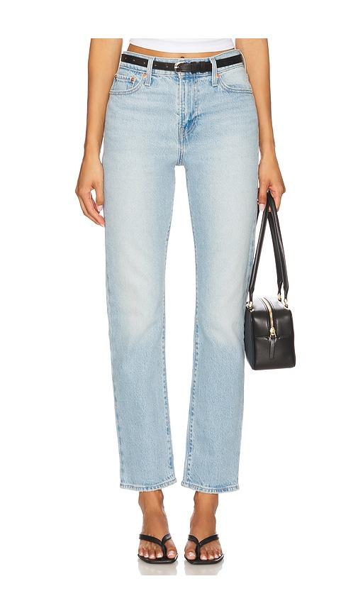 levi's wedgie slim jeans in blue.