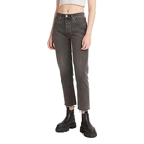 levi's women's 501 crop jeans, get off my cloud-black, 25