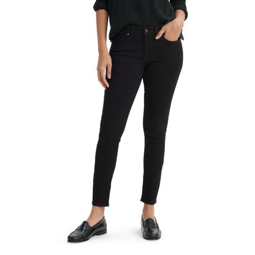 levi's women's 711 skinny jeans, soft black, 27w x 30l