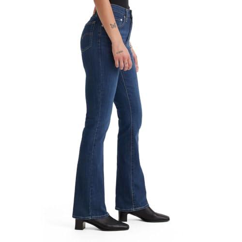 levi's women's 725 high rise bootcut jeans, lapis dark horse, 33 (us 16) m