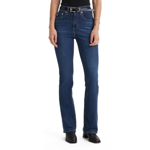 levi's women's 725 high rise bootcut jeans, lapis dark horse, 33 (us 16) m