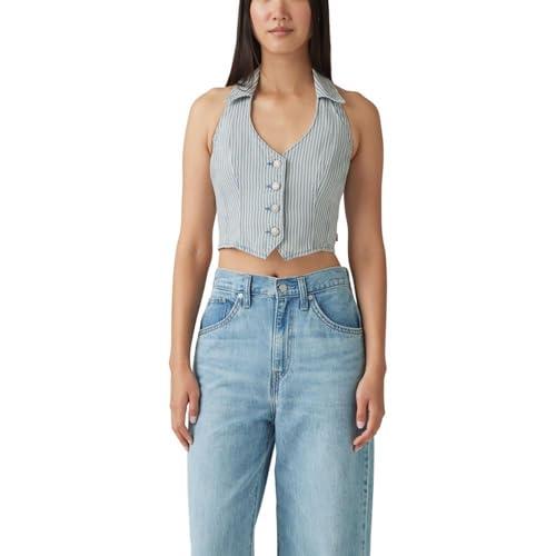levi's women's bria denim corset halter, (new) handy woman