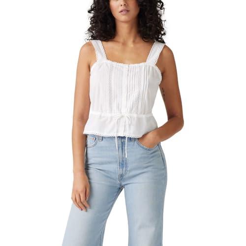 levi's women's brynnley blouse, (new) bright white