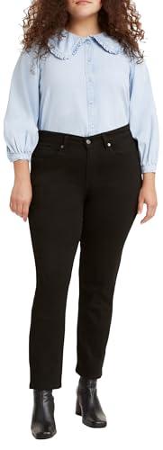 levi's women's classic straight jeans, soft black (waterless), 27 (us 4) r