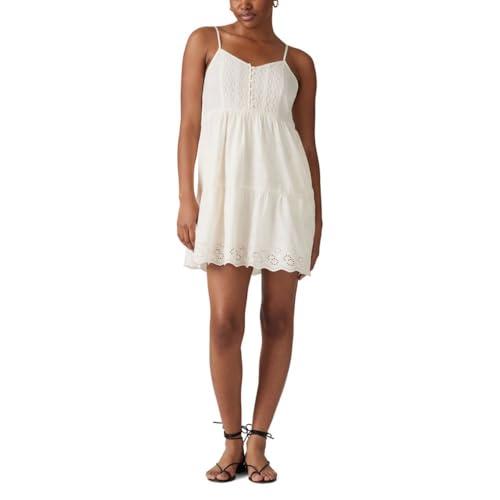 levi's women's cora mini dress, (new) whisper white