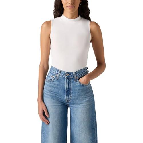 levi's women's effortless tank, (new) white