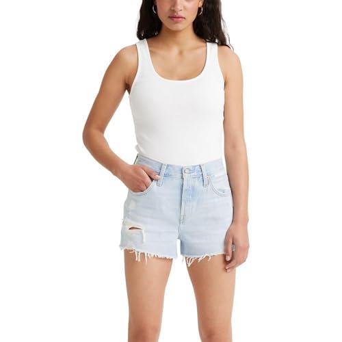 levi's women's essential rib tank, (new) white +