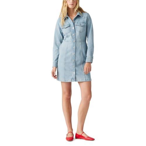 levi's women's flynn western core dress (also available in plus), (new) plant pause