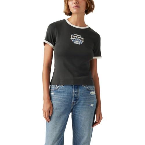levi's women's graphic t-shirt (also available in plus), (new) pirate black