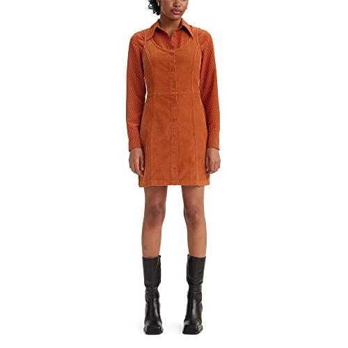levi's women's nolan dress, (new) ginger bread, x-small