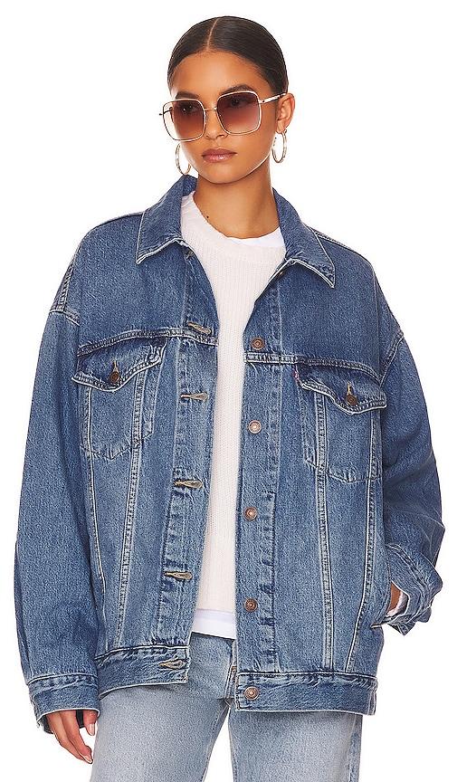 levi's xl trucker in denim-medium.