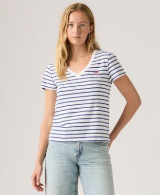levis womens perfect cotton v neck short sleeve t shirt
