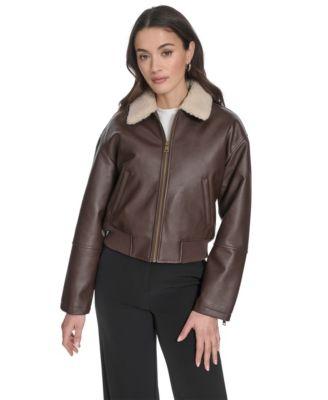 levis womens sherpa collar bomber jacket