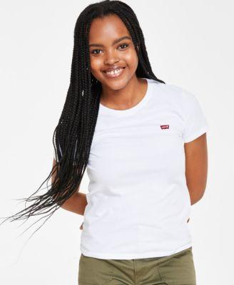 levis womens the perfect crew neck cotton t shirt