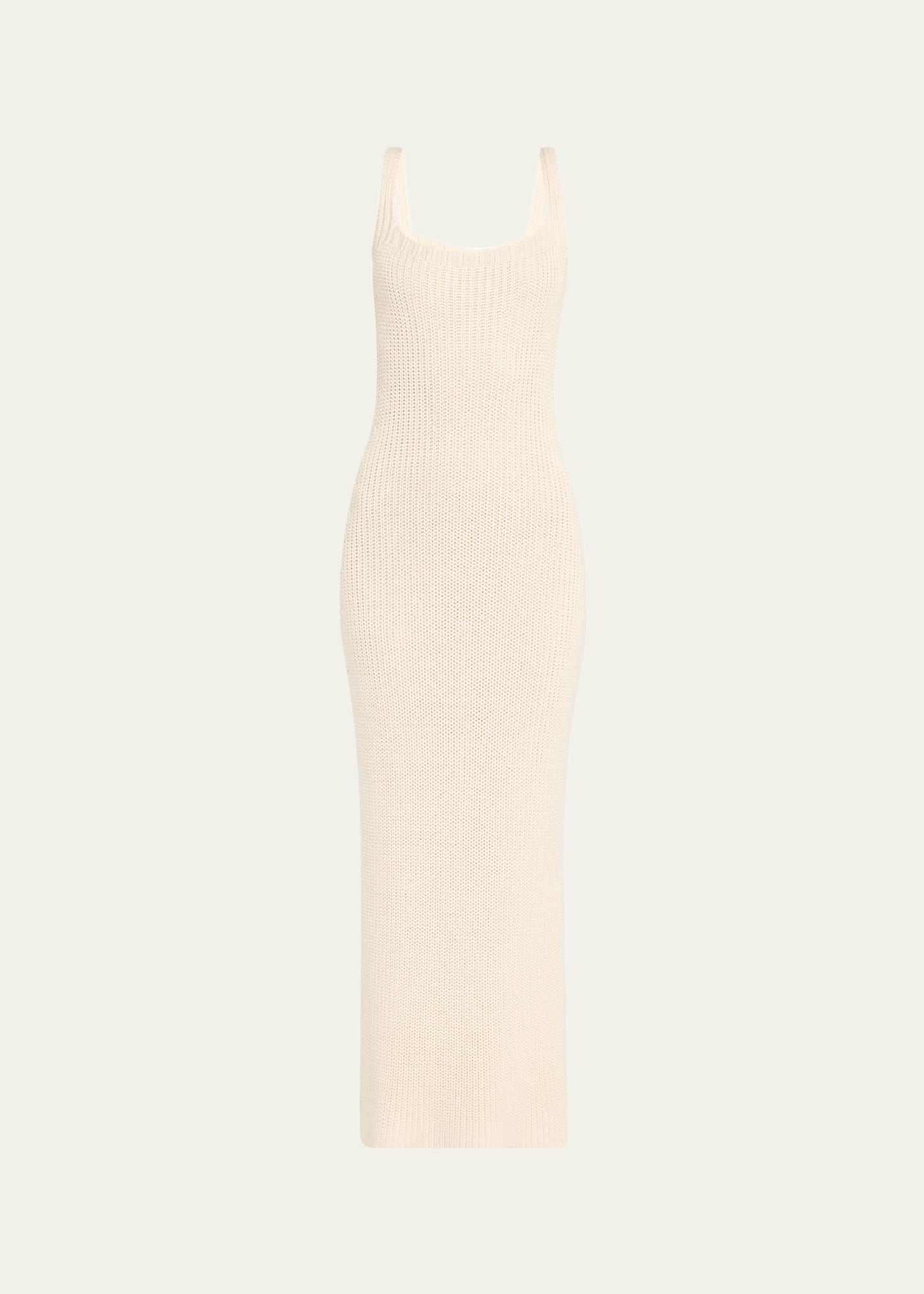 lex fisherman rib silk knit gown