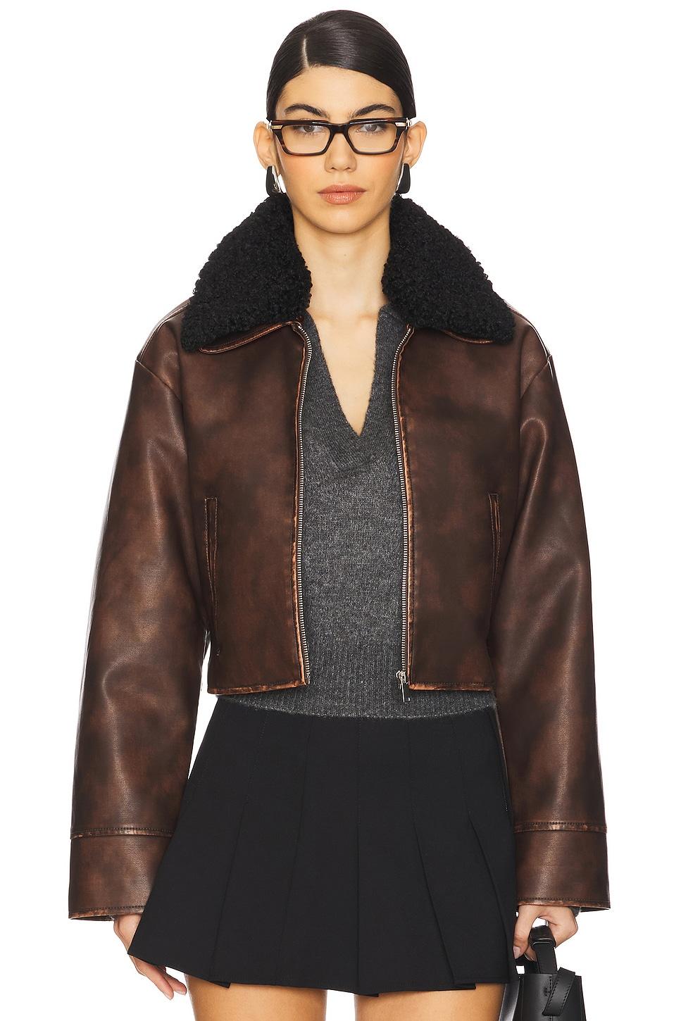 lexi faux leather jacket