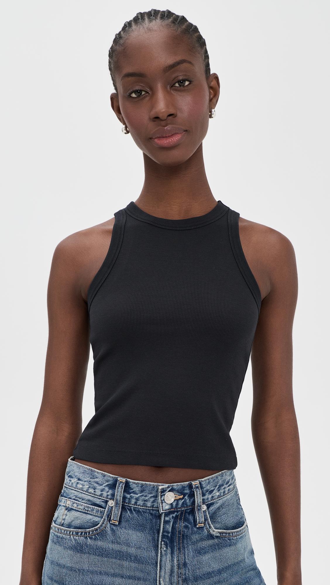 lexi rib sun in crop tank