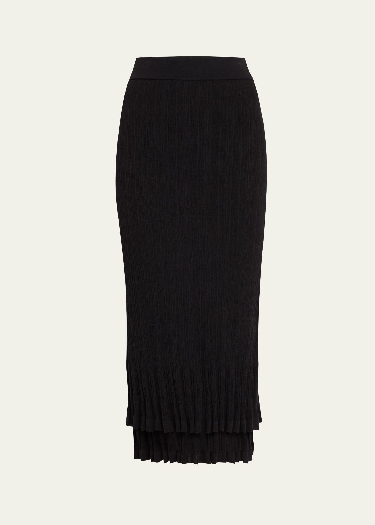 lexi ribbed midi skirt