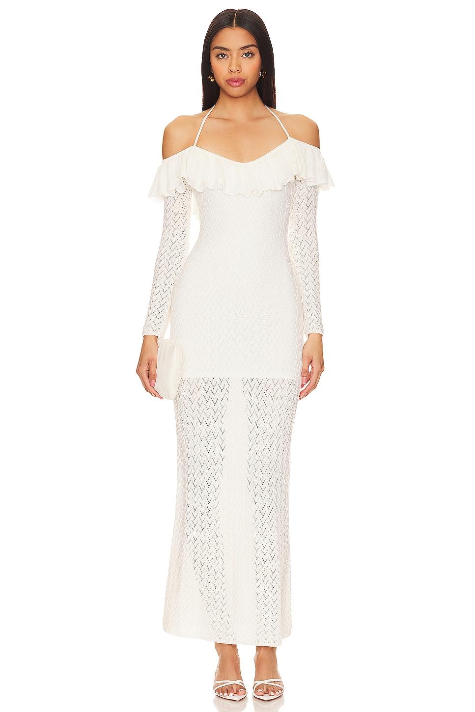 lexie ruffle maxi dress
