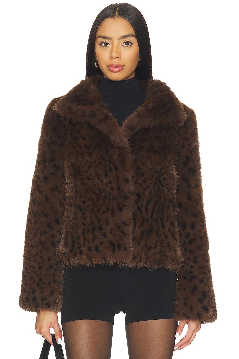 lexy leopard faux fur jacket