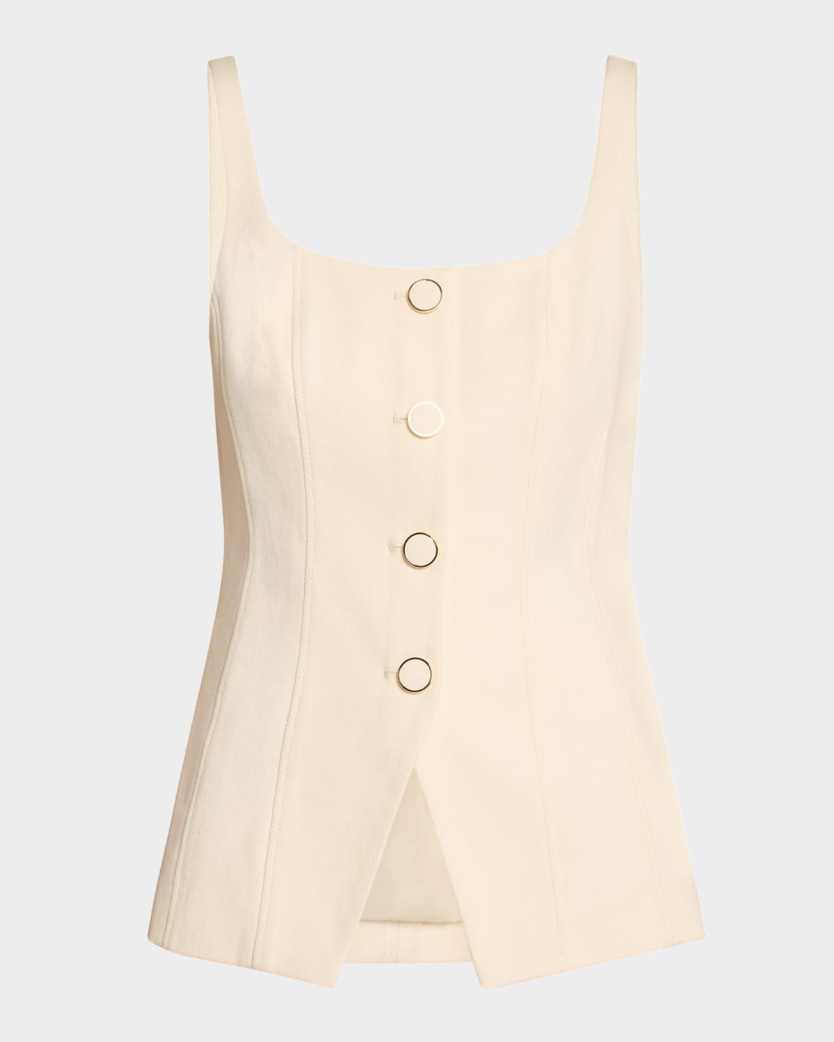 liana fitted sleeveless top