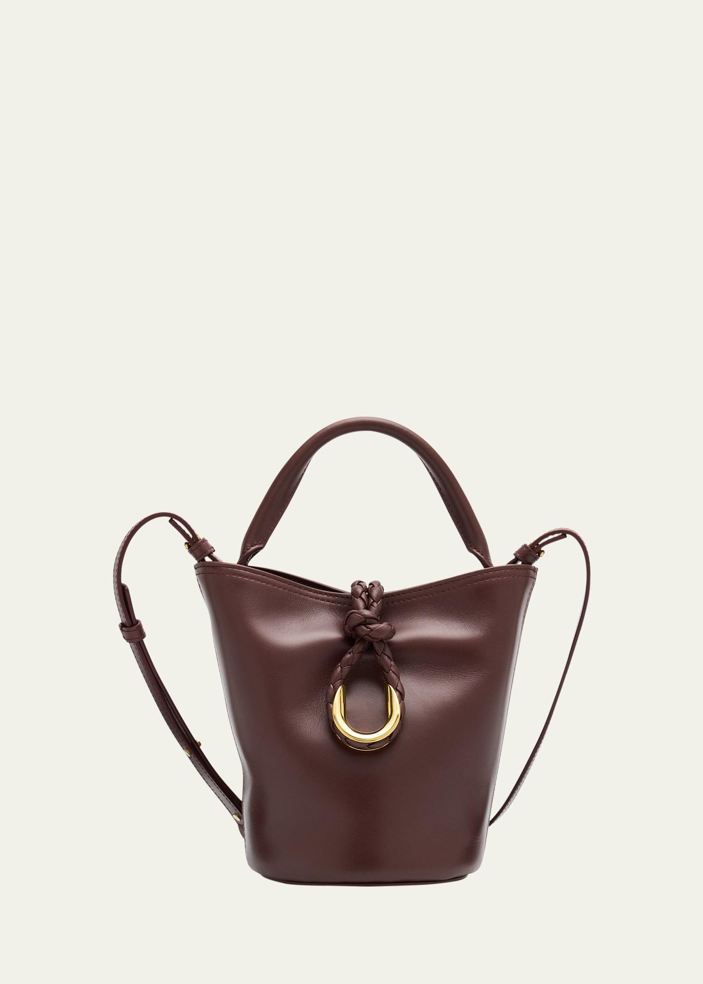 liberta mini leather bucket bag