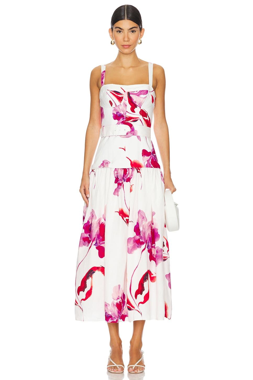 lidia bustier drop waist dress