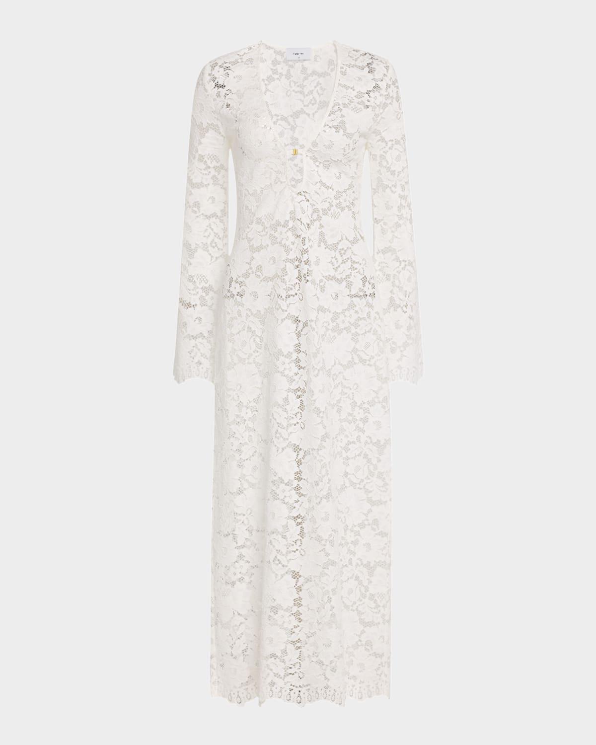 lido long-sleeve lace dress