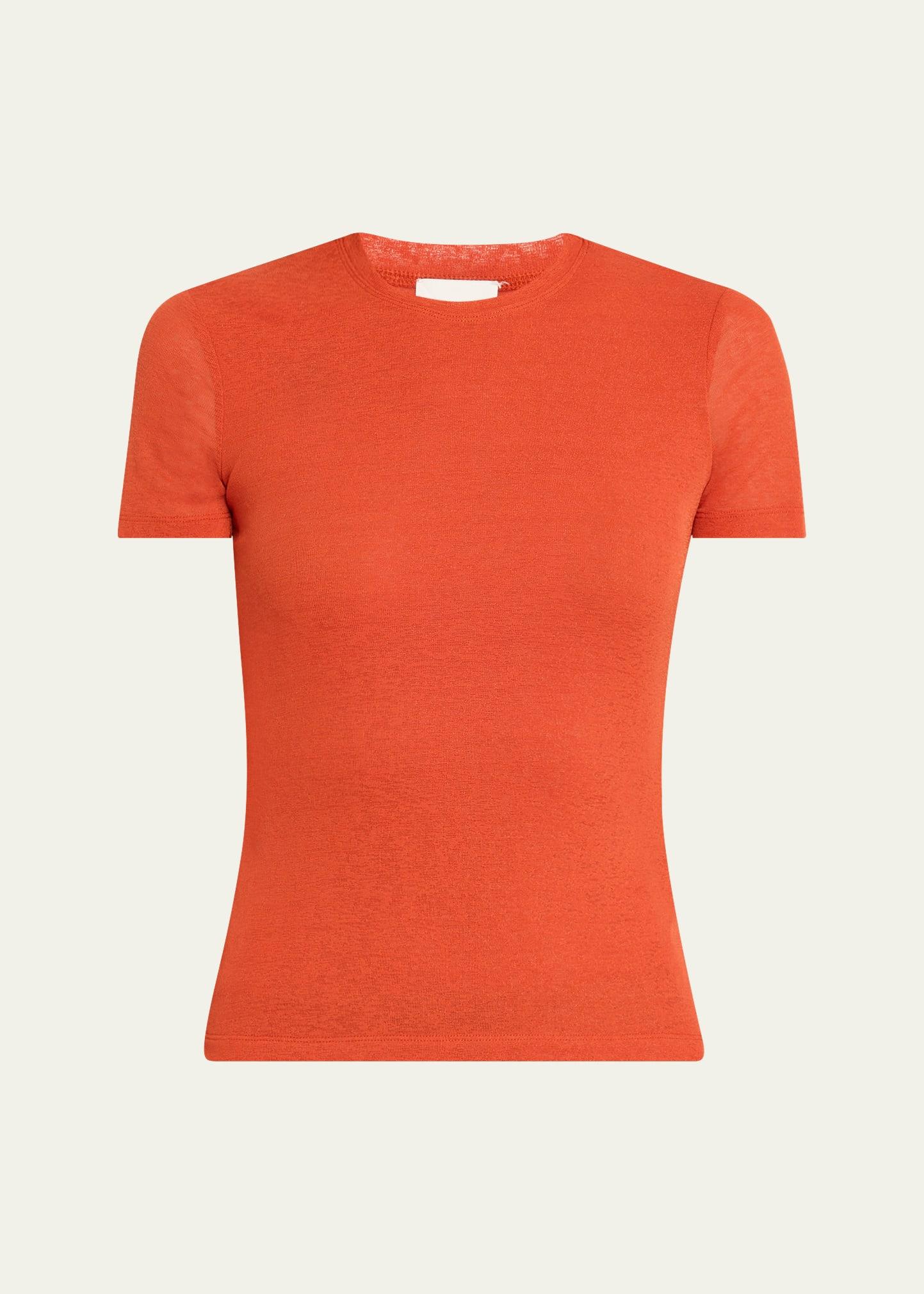 liema crewneck tie-back shirt