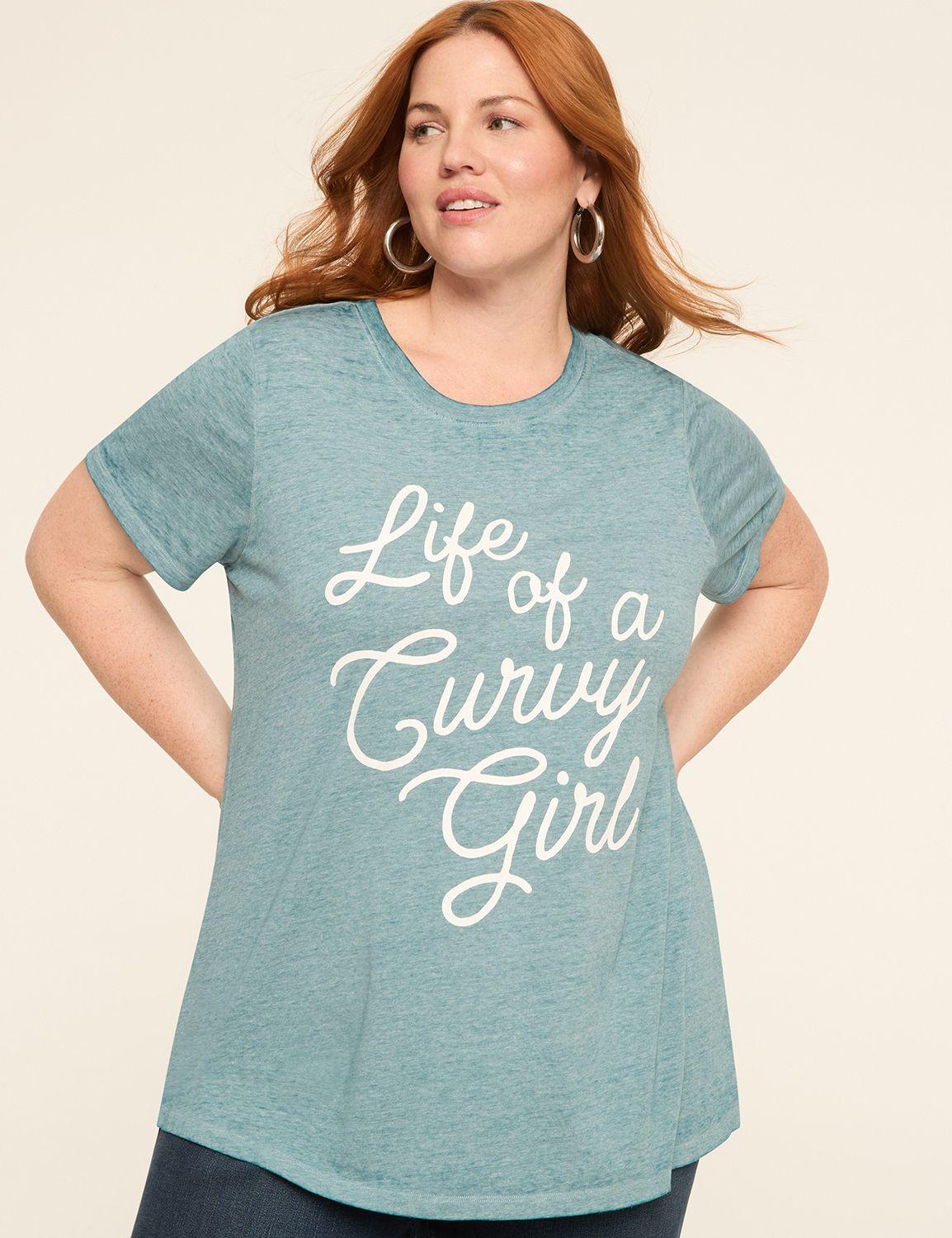 life of a curvy girl graphic tee