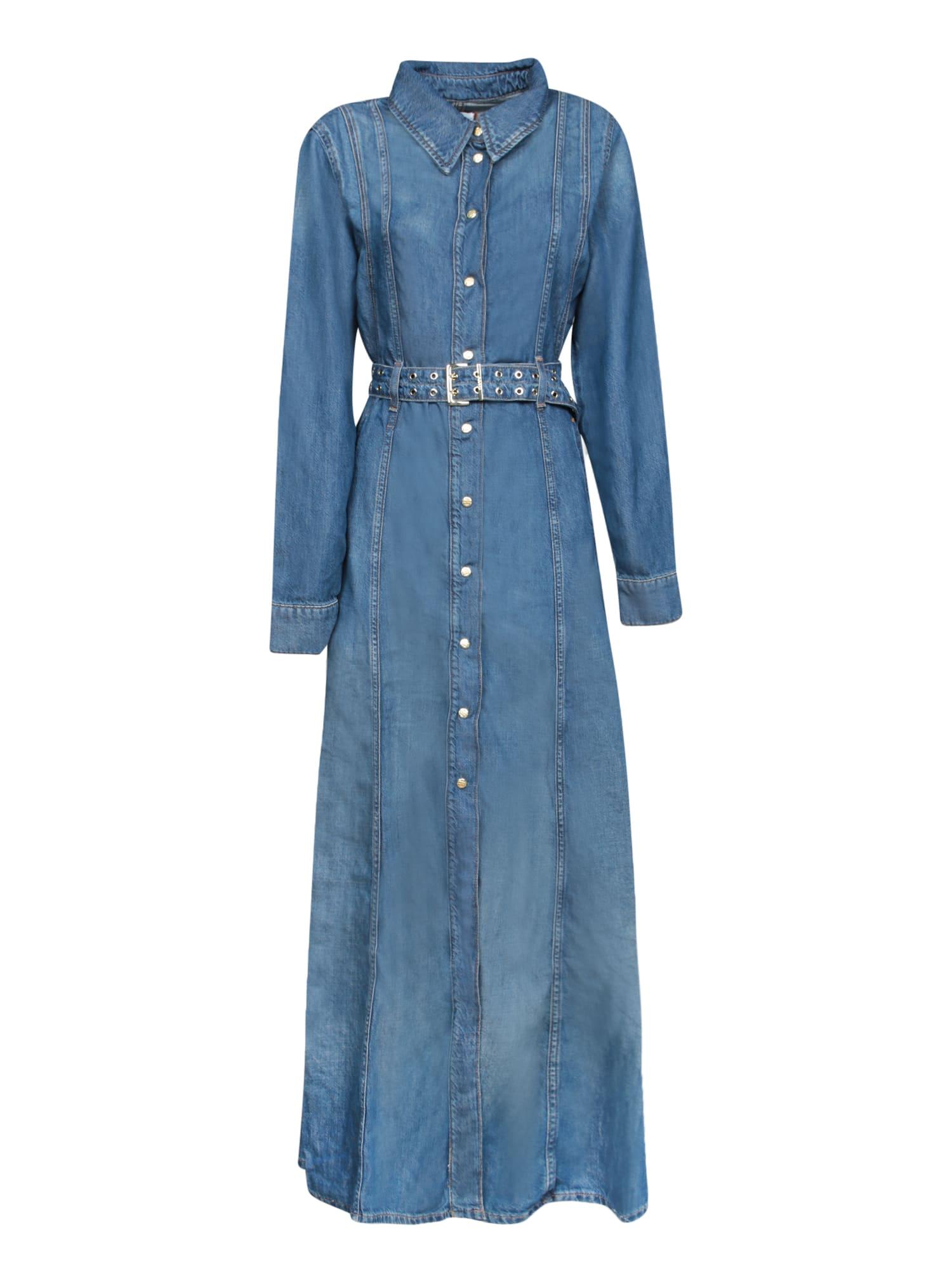 light denim maxi dress