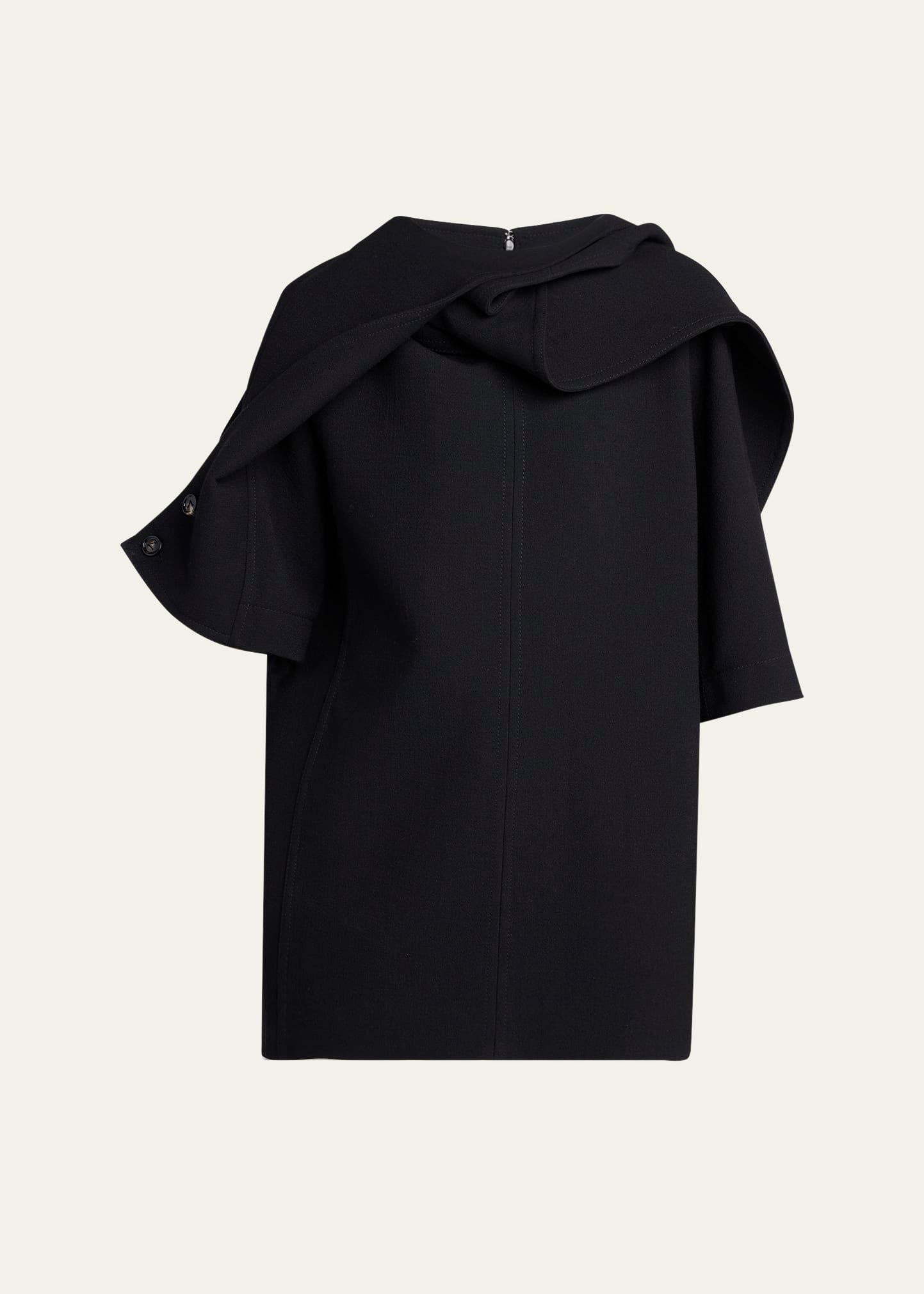 light double wool crepe top