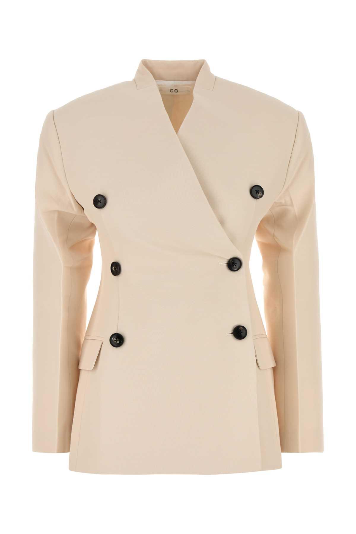 light pink viscose blend blazer