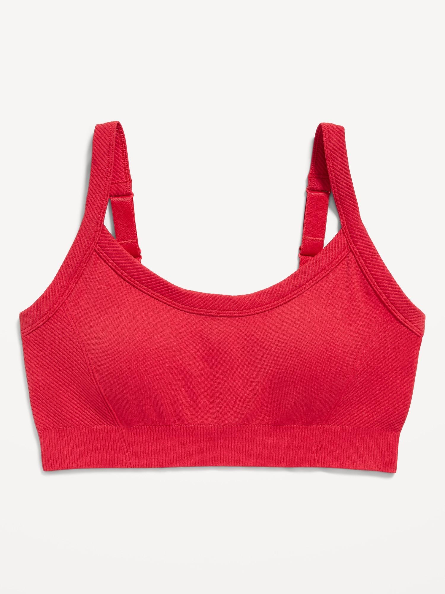 light support fluid seamless ribbed sports bra