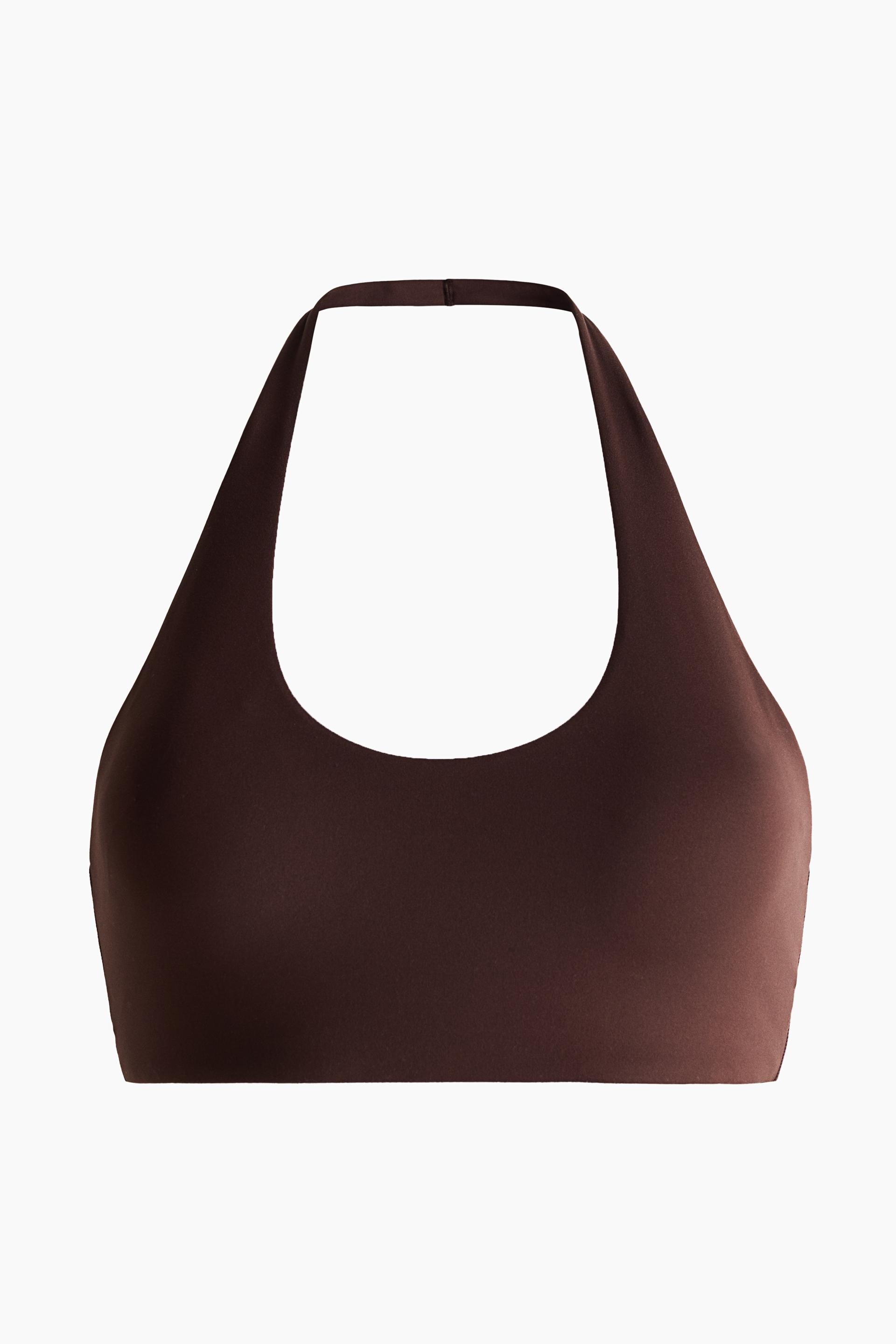 light support halterneck sports bra with softmove™