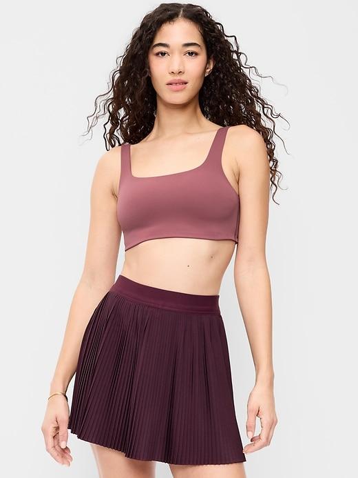 light support studiosmooth square-neck sports bra