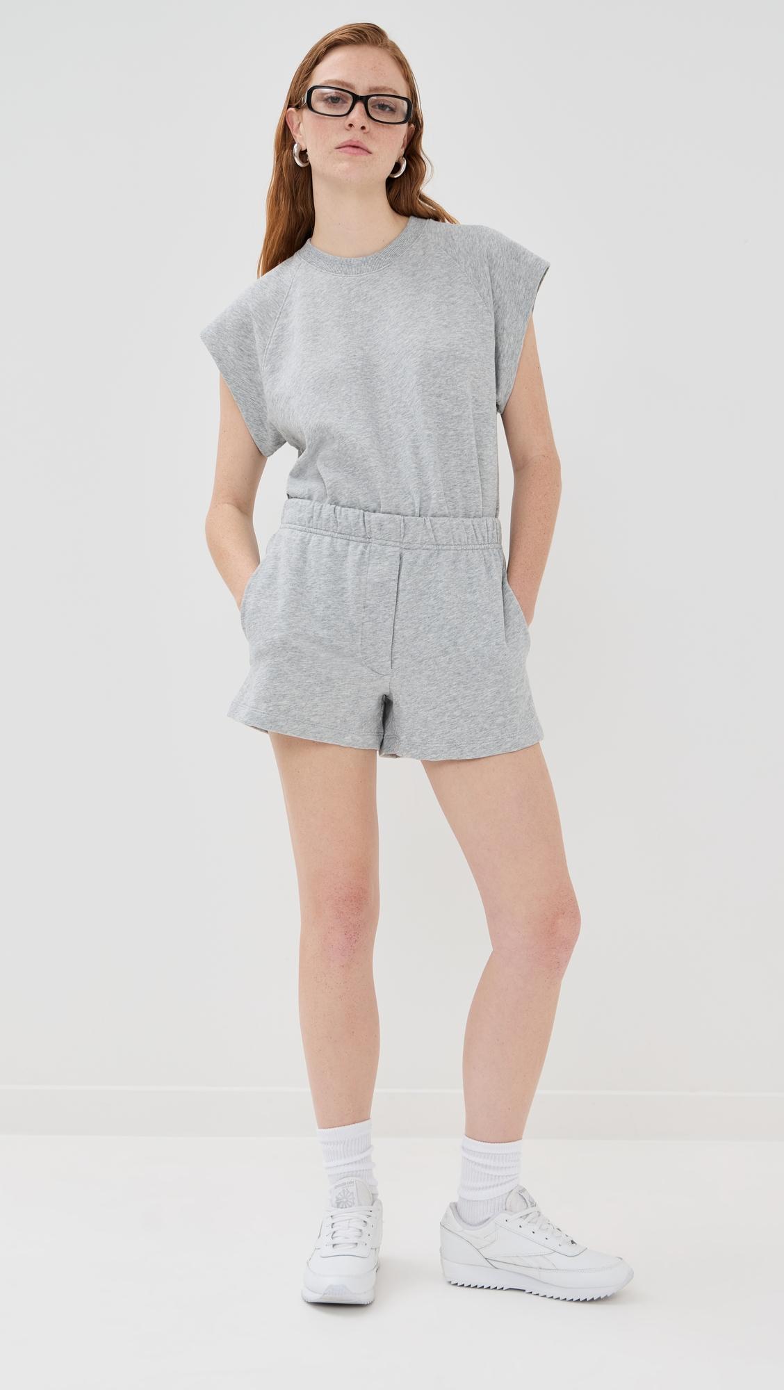light weight sweatshirting short shorts