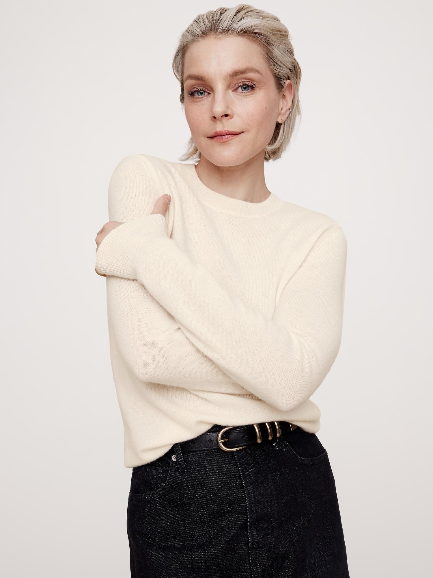 lightweight cashmere crew-neck sweater