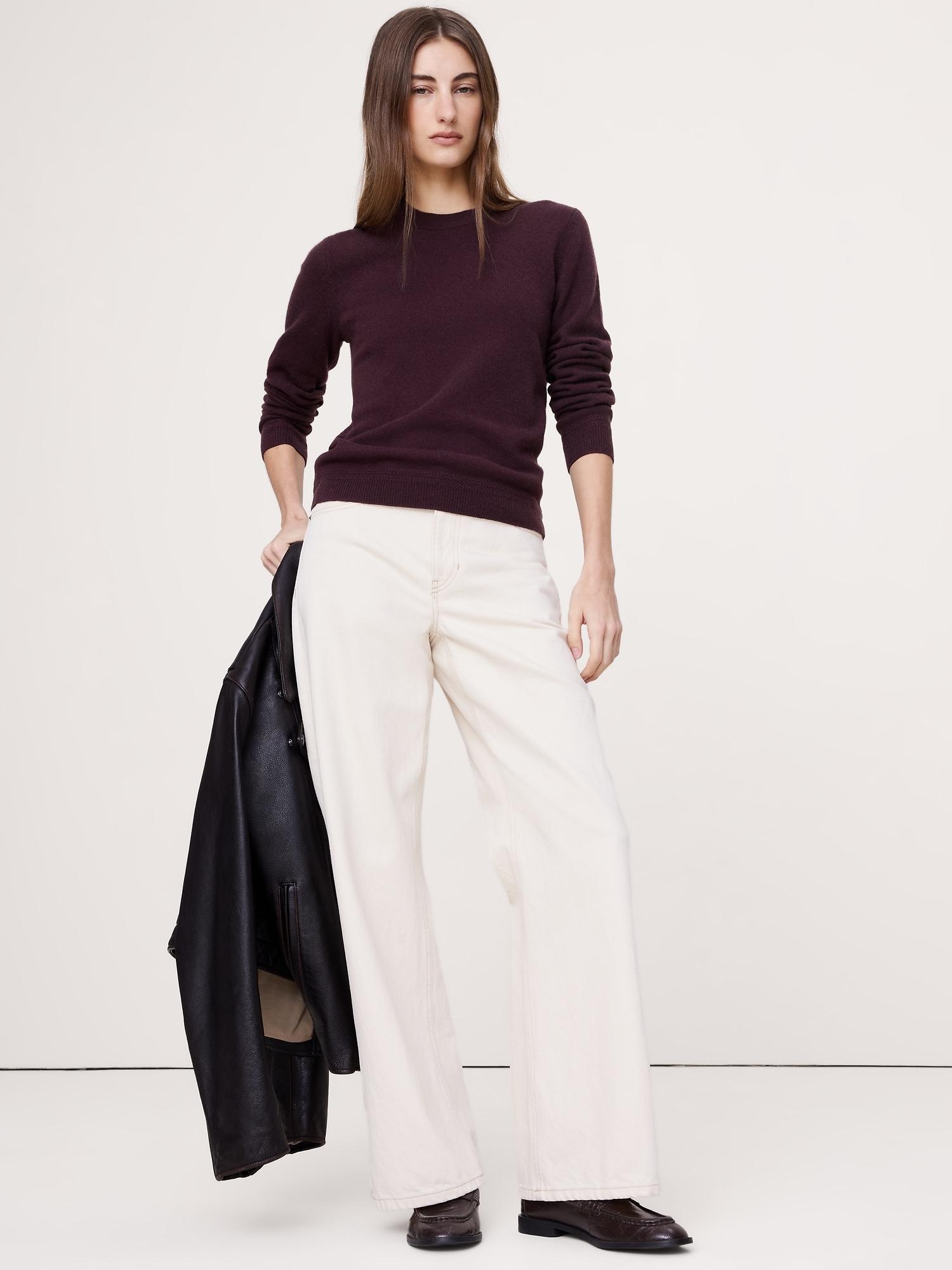lightweight cashmere crew-neck sweater