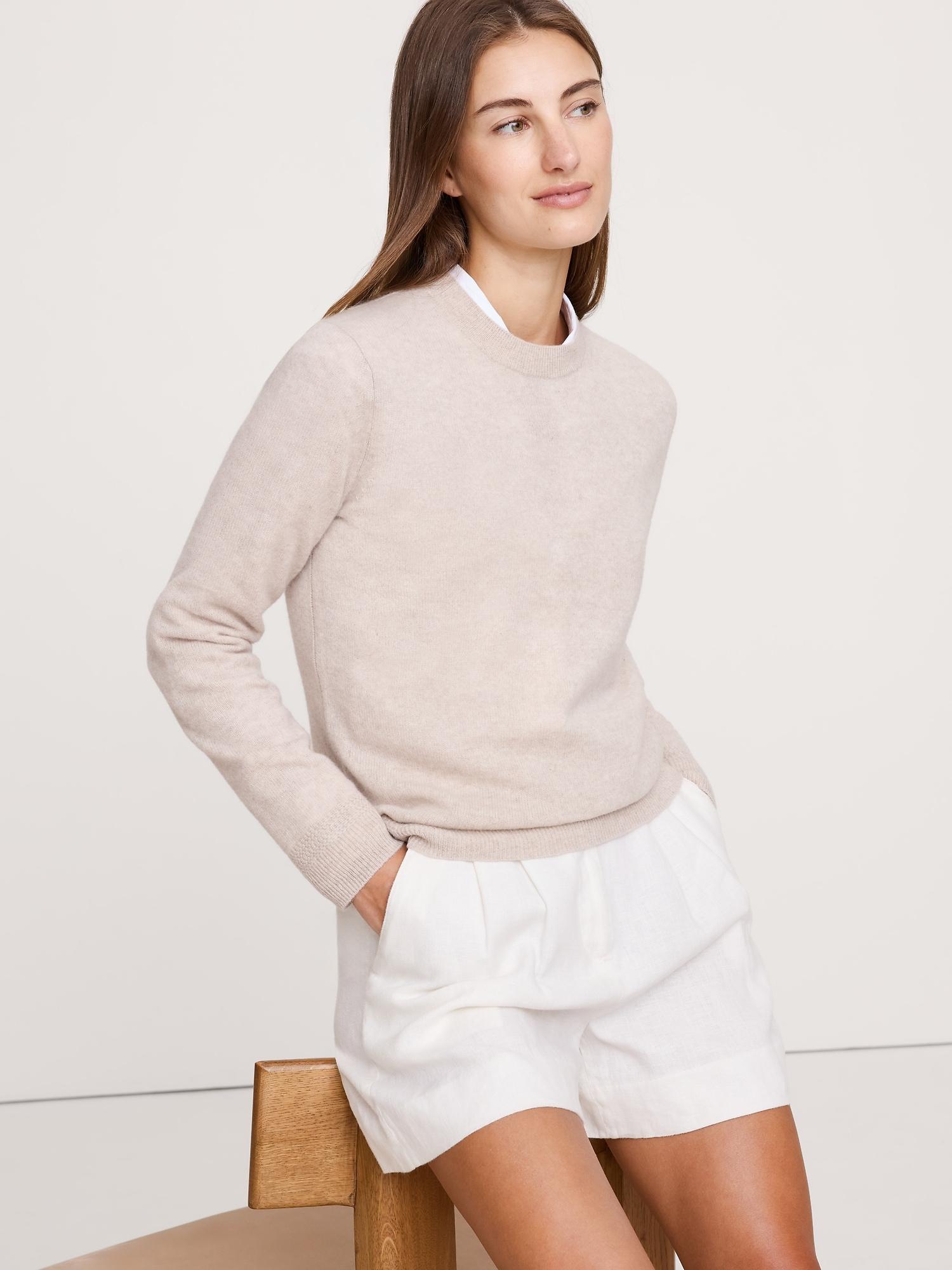 lightweight cashmere crew-neck sweater