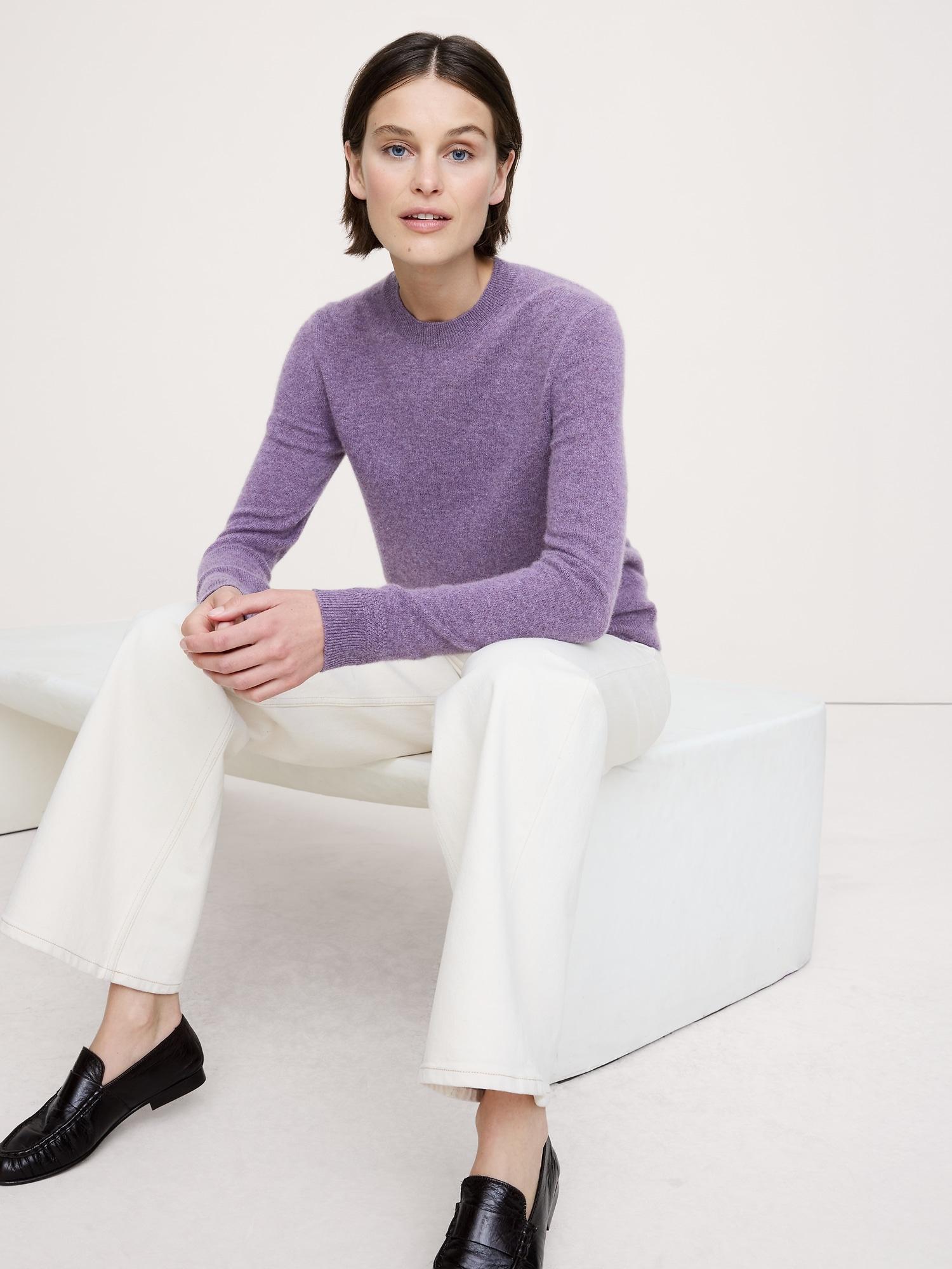 lightweight cashmere crew-neck sweater