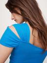 lightweight cashmere off-shoulder top