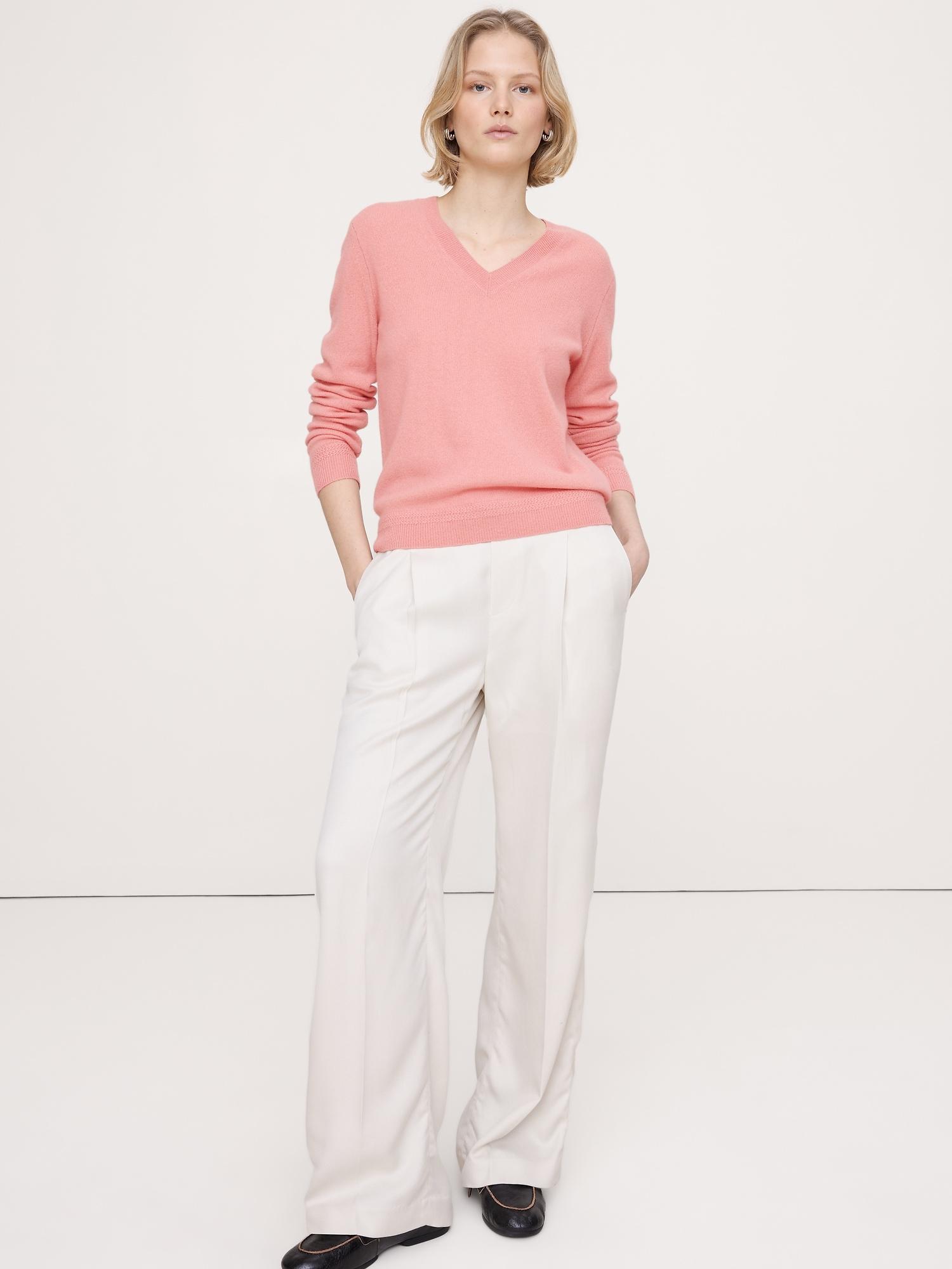 lightweight cashmere v-neck sweater