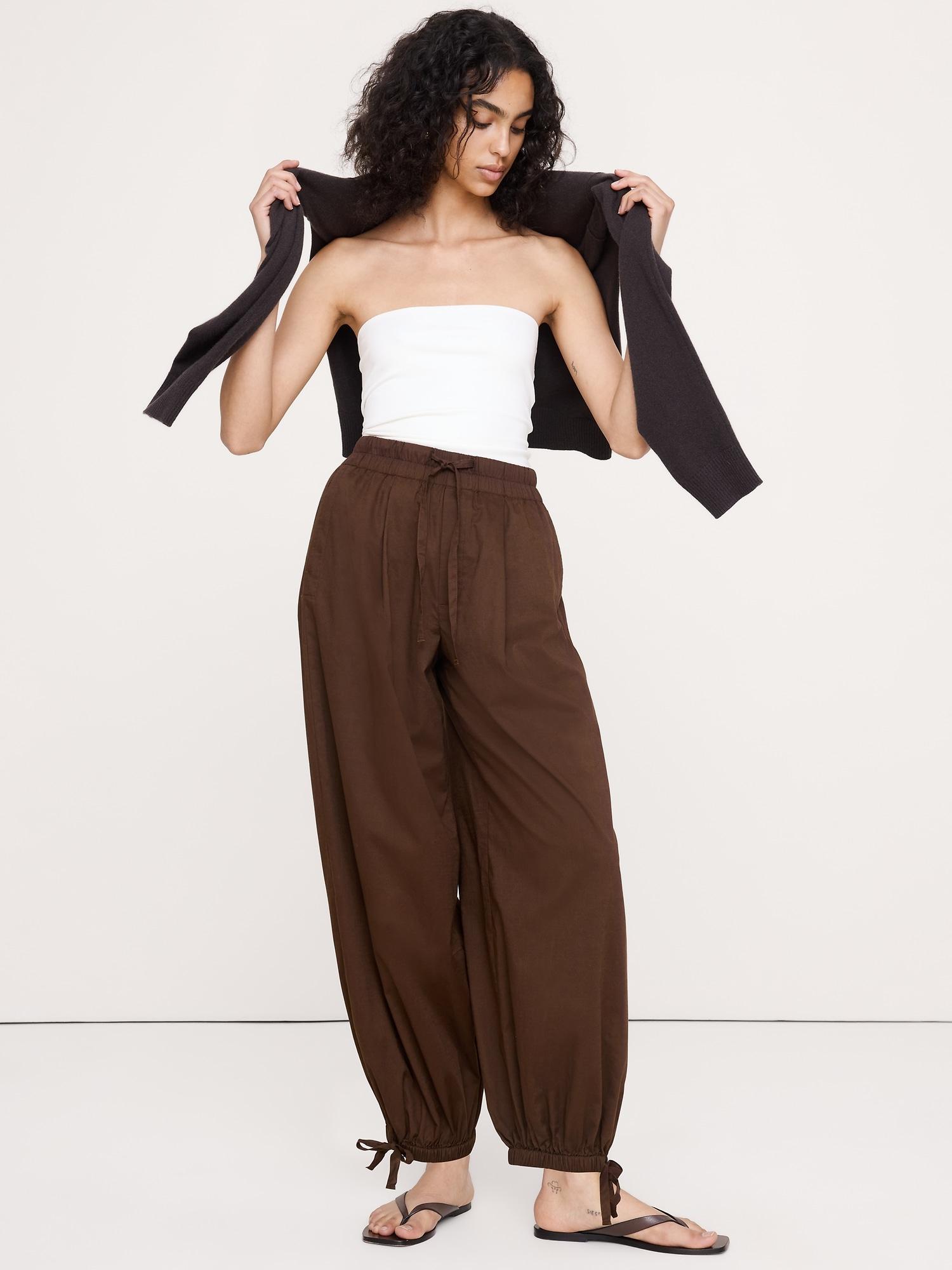 lightweight cotton balloon pant