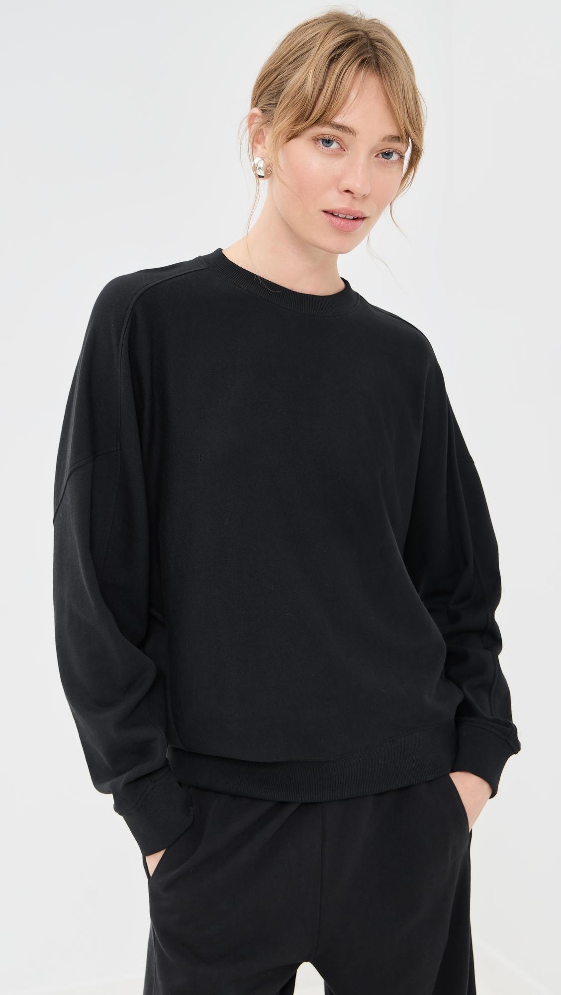 lightweight crewneck sweatshirt
