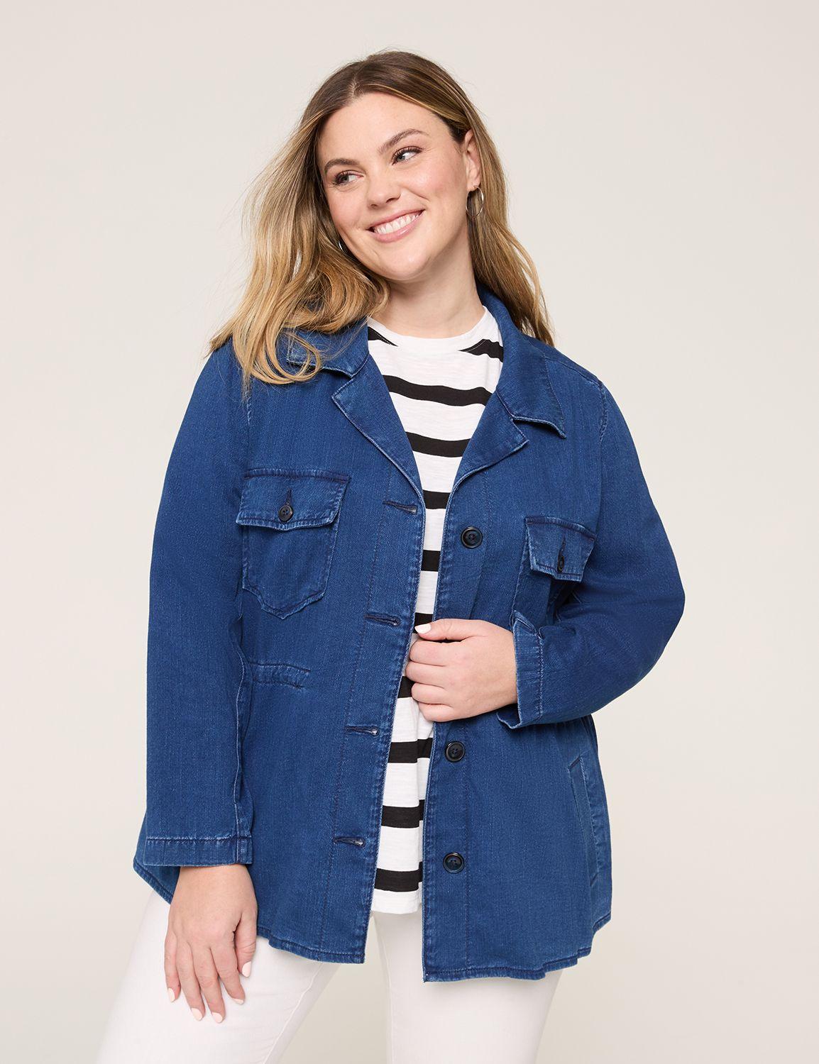 lightweight denim cinch jacket