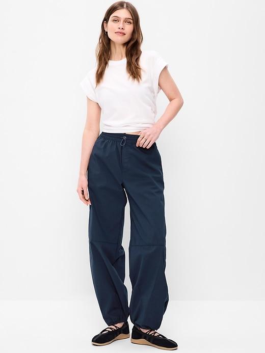 lightweight pull-on parachute pants