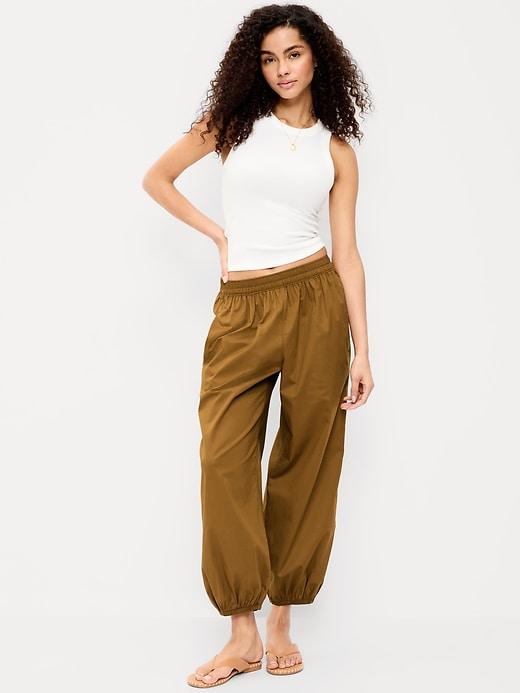lightweight pull-on parachute pants
