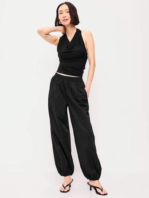 lightweight pull-on parachute pants